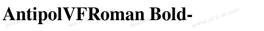 AntipolVFRoman Bold字体转换